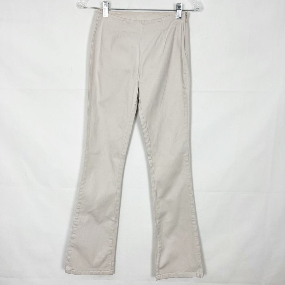 Vintage Anchor Blue Flared Pants Juniors Size 1 Y2K Grunge Retro 90s Throwback